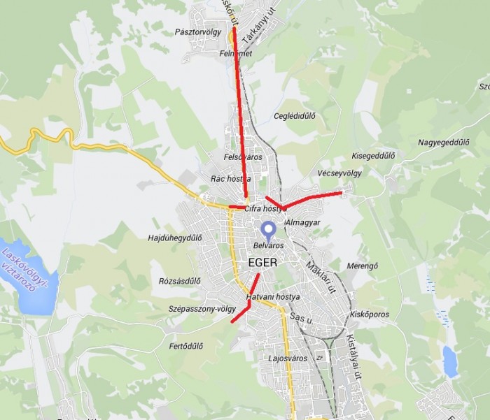 Térkép a felújításról